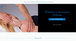 Desktop Screenshot of generationwellnessmassage.com